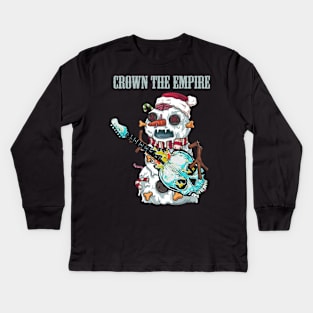 CROWN THE EMPIRE BAND XMAS Kids Long Sleeve T-Shirt